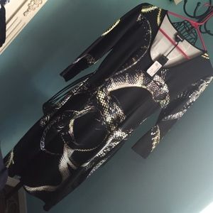 Roberto Cavalli snake print dress